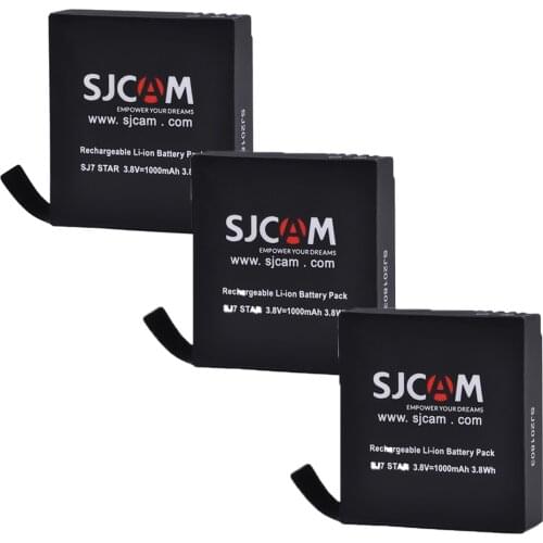 3PC 1000mAh Original SJCAM SJ6 Rechargeable Camera Battery for SJCAM SJ6 Legend Action Sports Camera