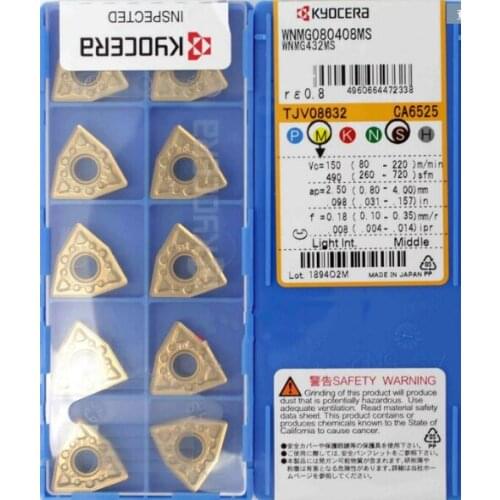50PCS / WNMG080408MS CA6525 Carbide insert original