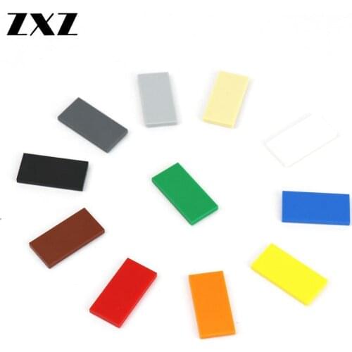 500PCS MOC Brick Flat Tiles 2 x 4 Model Building Blocks Parts DIY Educational Creative Toys Tiles 87079