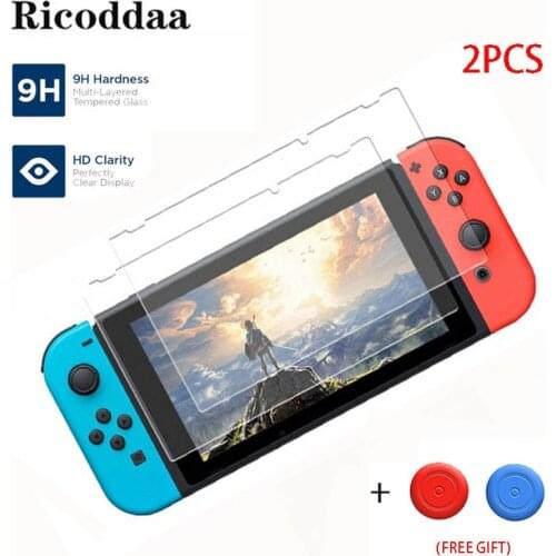 9H Anti-Scratch HD Ultra Premium Tempered Glass Protect Film for Nintend Switch NS Console Screen Protector Cover Skin Accessory