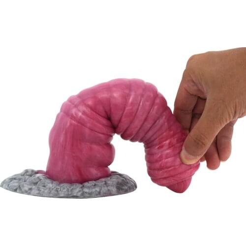 Bescto 18 + Anal Plug Dildos Alien Penis Gory Raw Meat Color Knot Stuffed Realistic Large Adult Sex Toys For Women Masturbator