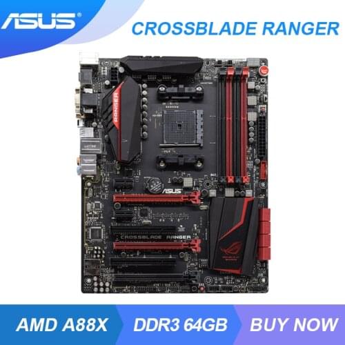 ASUS ROG CROSSBLADE RANGER Socket FM2/FM2+ AMD A88X Mining Motherbaord DDR3 64G A10-5800K CPU HDMI USB3.0 PCI-E 3.0 X16 Slot ATX