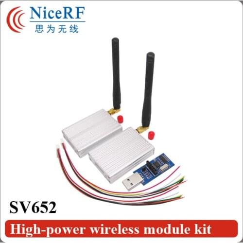 Free Shipping-2PCS SV652 500mW 470MHz TTL interface Wireless Radio Module+2PCS Rubber antennas+1Piece USB Bridge board