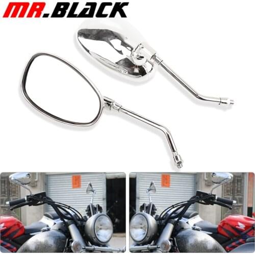 Motorcycle 10mm Rear View Mirror side mirrors For YAMAHA XJR400 XJR1200 XJR1300 FZ6N FZ1N MT-01 MT-03 VMAX 1700 1200 XVS1300