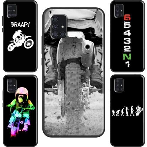Moto Bike Motocross For Samsung A20e A21S A11 A31 M21 M31 Case For Galaxy A50 A70 A10 A40 A51 A71 Coque