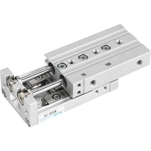 Pneumatic Sliding Table Cylinder MXS6/8/12/16/20-10-30-40-50-75-100HLS linear belt guide rail