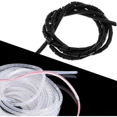 3D Printer Parts Cable Winding Tube Spiral Wire Organizer Wrapping Tube Flexible Manage Cord Hiding Cable Sleeves for DIY Cable