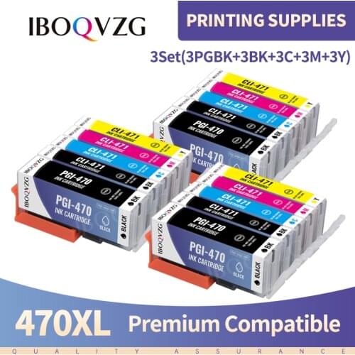 IBOQVZG For Canon PGI 470 CLI 471 Compatible ink cartridges for CANON PIXMA MG 5740 8640 / TS 5040 6040 inkjet Printer