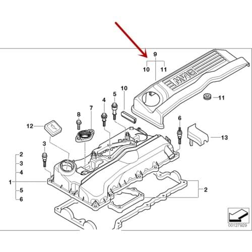 Car Engine cover X3 Z4 520li 318ib mw320i e90 120i 118i x1 Engine upper guard Ignition coil Decorative cover insulation board