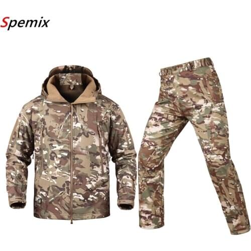 Tad 4.0 Shark skin soft shell lurkers outdoors hike tactical gear military jacket+ uniform Camouflage hunter army suits