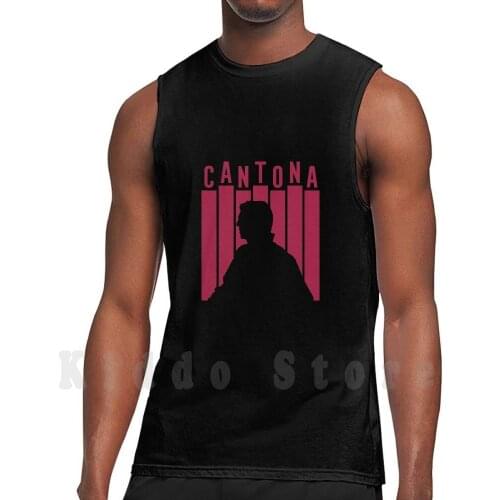 King Cantona-Tank Tops Vest 100% Cotton Soccer Soccer Football Football Sports Sports Cantona