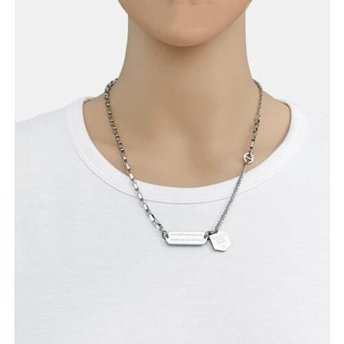 Fashion stainless steel pig nose necklace female short clavicle chain hip hop tide brand hot sale