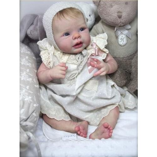 Reborn Doll Kit for 22inch soft silicone vinyl bebe reborn doll mould Non-Finished Product DIY reborn kits