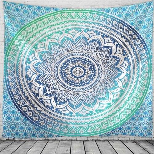 Mandala Abstract Pattern Wall Tapestry Tapestries Wall Hanging Flower Psychedelic Tapestry Wall Hanging Decor Halloween Deco