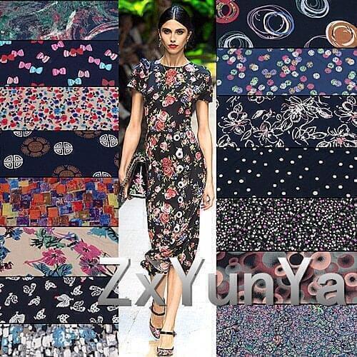 [ Yqq] No Fading Printing Engraved Artificial Cloth Training Clothes Dress Pajamas Clothing Cotton Rayon Fabric