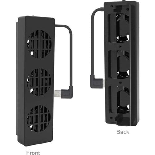Cooling Fan Stand Base with 3 Fans Cooler Adjustable Fan Speed Cooling Fan Dock Base Station for Nintend Switch Original Stand