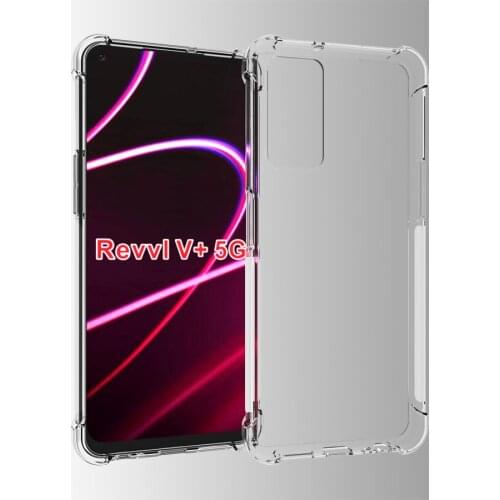 Crystal Clear Anti-Scratch Shockproof Durable Flexible TPU soft Case Compatible T-Mobile REVVL V+ 5G Cases