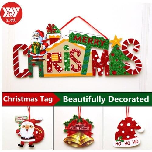 Christmas Foam Board Pendants Christmas Ornaments Christmas Tree Decorations DIY KT Board Crafts Christmas Tags Scene ornaments