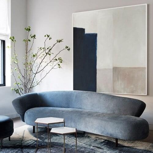 Handmade Abstract Painting On Canvas Art Large Wall Art Morandi Color Painting Wall Decor Modern Minimalist Painting Soft Brown