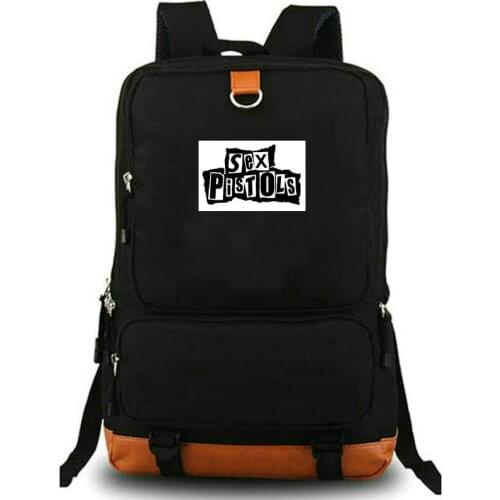 Sex Pistols Backpack Holidays In the Sun Schoolbag Music Band Rucksack Satchel School Bag Laptop Day Pack