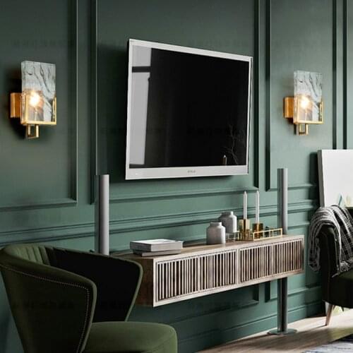 Modern Wall lamp Metal Led Wall light for home/bathroom/bedroom/living room decor Glass shade wandlamp