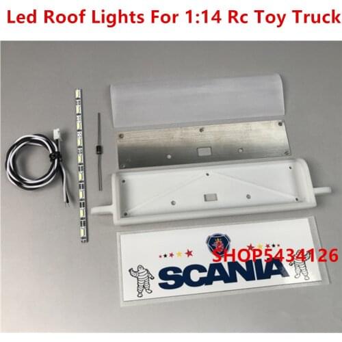 Led Body Roof Lights Kits For 1:14 Scale Rc Tractor Trailer Tamiya Scania Truck Actros Toys R620 56323 R730 R470 Upgrade Parts
