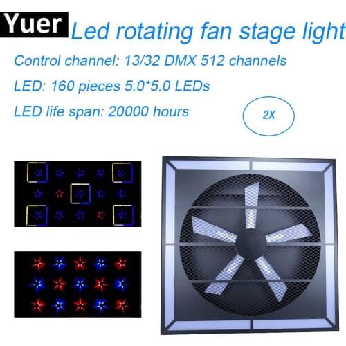 2019 LED Super Whirlwind Stage Effect Light 120W 13/32 DMX 512 channels Party Lights Disko DJ Lamps Stage Effect Lighting