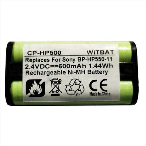 TTVXO Rechargeable Battery 550mAh 2.4V Sony BP-HP550-11 MDR-RF810RK MDR-RF810R Headphones Battery