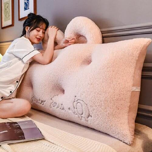 Winter Pink Princess Series Long pillows Simple bed cushioncan Take apart and wash soft Removable pillow For Sleeping