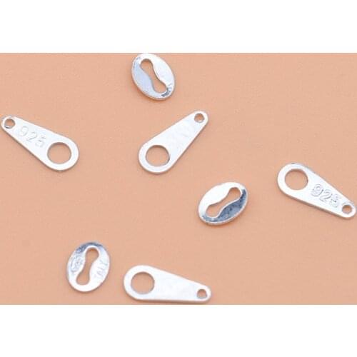 10PCS 925 sterling silver jewelry accessories bracelet connection piece necklace connection buckle handmade DIY material