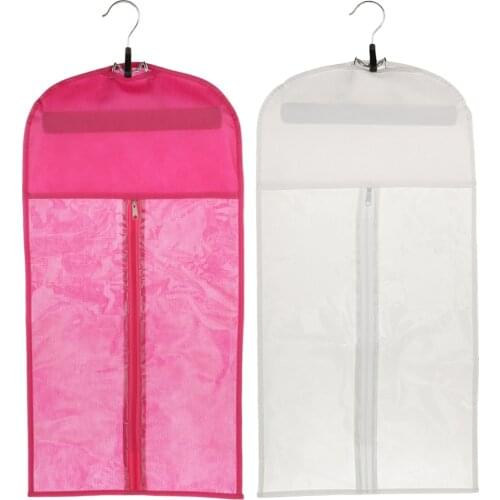 2 Pieces Dustproof Hair Extension Wig Storage Holder Bag Protector+Hanger