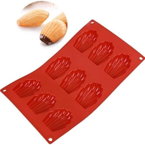 3D Shell Shape Silicone Cake Mold Silicone DIY Chocolate Madeleine Mold Mould Kids Christmas Bakeware Cake Decorating Tools