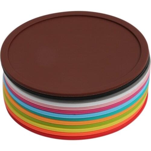 5pcs/lot Silicone Coaster Hot Resistant Tea Cup Drinks Holder Mat Placemat Pads Creative Kitchen Accessories Table Mat