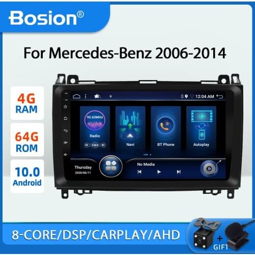 PX6 4G+64G Car Multimedia Player GPS Android10 1Din DVD Automotivo For Mercedes/Benz/Sprinter/Viano/Vito/B-class/B200/B180 Radio