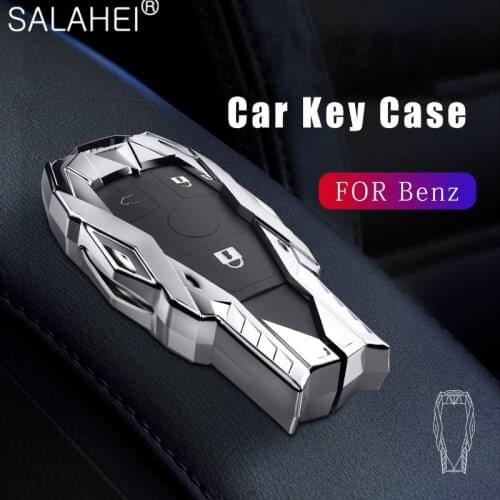 Zinc Alloy Car Key Case Cover Key Bag For Mercedes Benz A B C S Class AMG GLA CLA GLC W176 W221 W204 W205 Accessories Keychain