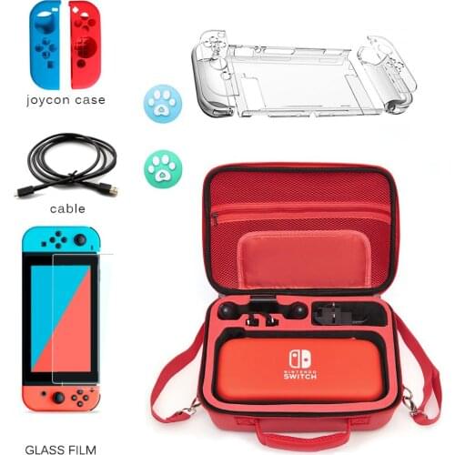 2 in 1 Carrying Storage Case for Nintendo Switch Portable Travel Hard Shell Bag for Switch Console Controller JOYCON Accessories