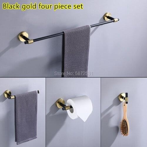 Hot sale 304 stainless steel towel rack set bathroom shelf paper towel rack bathroom hardware pendant