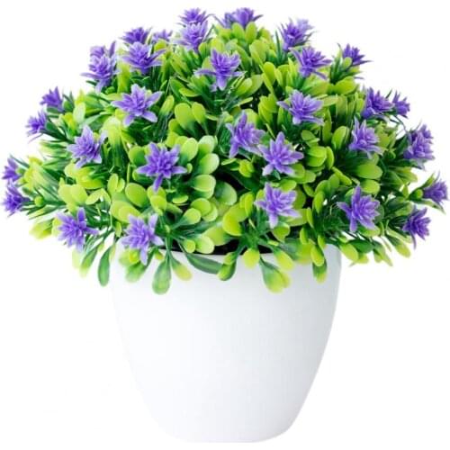 Simulation Plants Potted Beautiful Lifelike Plastic Realistic Artificial Bonsai for Home