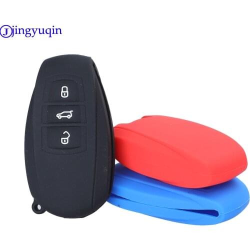 Jingyuqin For VW Touareg Remote Car Key Silicone Cover Case Fob Shell Cover Skin Holder 3 Button 2010 - 2018