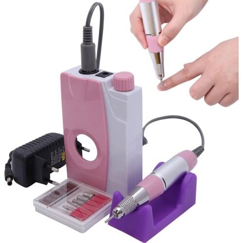 25000 RPM Manicure Machine Electric Nail Drill Milling Cutter Cutting Device For Manicure Pedicure Strong Polisher Sanding Band