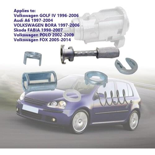 Metal Door Lock Cylinder Barrel Repair Kit For VW GOLF POLO BORA Audi A6 SKODA FABIA Front Right/Left 604837168 Lock cylinder