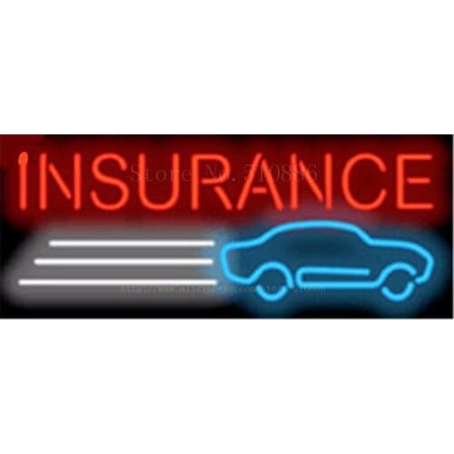 Inspection Businese Car Auto Glass Tube neon sign Handcrafted Automotive signs Shop Store Business Signboard signage 17"x14"