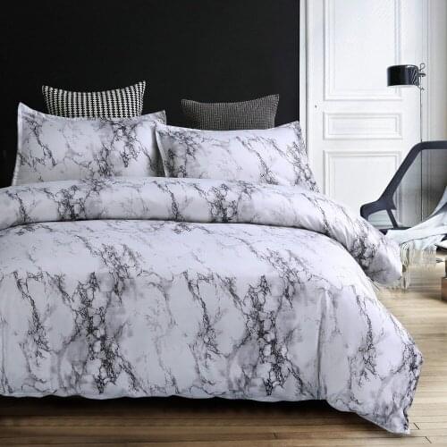 Bedding Sets Duvet Cover Set 2/3pcs Marble Pattern Bed Set Twin Double Pillow Case Quilt Cover Bed linen (No Sheet No Filling)