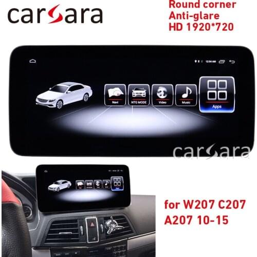 Dashboard navi system E CLASS W207 HD 1920 blue ray screen round corner monitor E250 anti-glare 4g ram display E350 radio system