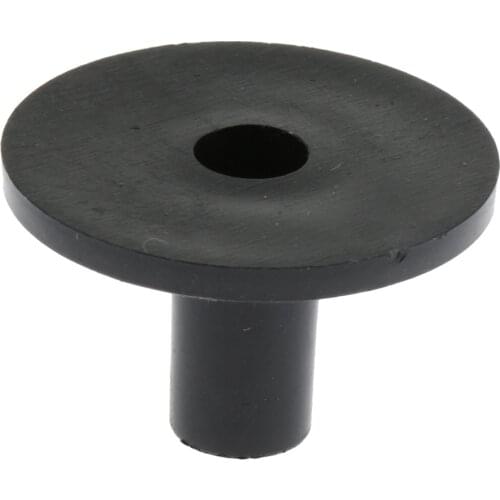 Tooyful Durable Plastic Drum Set Cymbal Stand Sleeve with Flange Base DIY Percussion Instrument Parts Black
