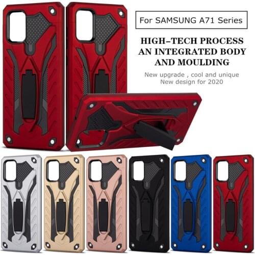 Shockproof Armor Phone shell For Samsung Galaxy A71 A20 A30 A40 A6s A70 G885 A9 Pro Bracket Anti-Fall Cover Silicon Bumper Case