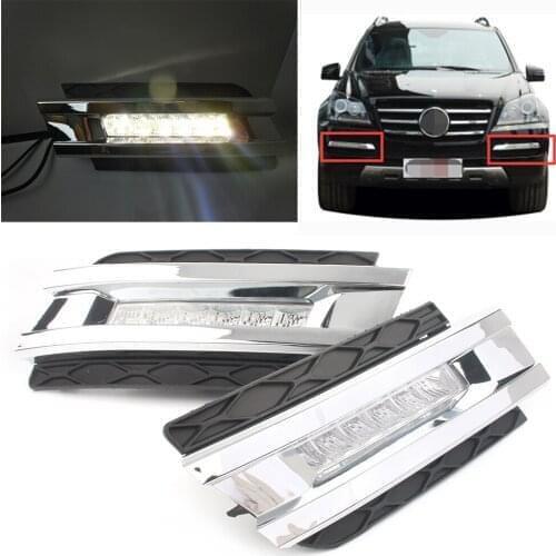 LED Daytime Running Light DRL Fog Lamp For Mercedes-Benz X164 GL450 2006-2009