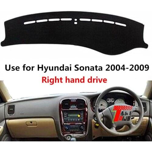 TAIJS Factory Avoid light Sport Polyester Fibre Car Dashboard Cover For Hyundai Sonata 2004-2009 Right hand drive