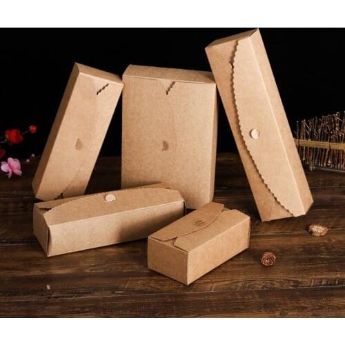 10pcs Kraft Paper Packing Gift Box Handmade Candy for Wedding Decorations Event Party Supplies