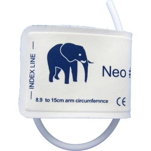 Range 8.9-15CM Veterinary disposable blood pressure cuff single tube non woven neonatal nibp cuff